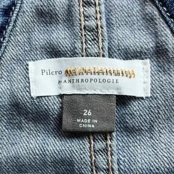 Anthropologie Pilcro Painter Denim Overalls Jumpsuit Size 26 Blue NWOT - Picture 4 of 8